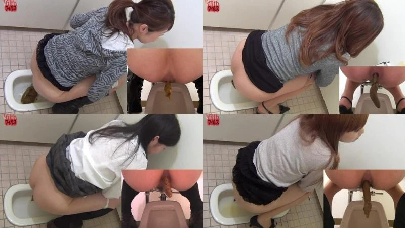 Japanese Girls points of view toilet spycams. Pooping and pissing close ups and full body views. [HD] 2022 (BFFT-06)